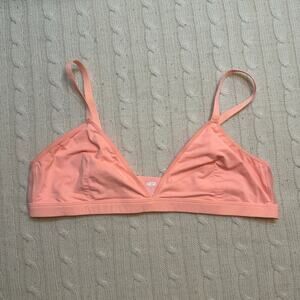 Parade Triangle Bralette sz M Bright Coral Color Bralette